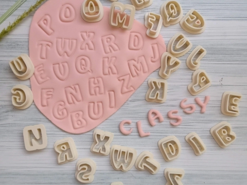 Cortantes Letras Abecedario Cookie Cutter Galleta Galletitas Cermica Arcilla Manualidades 3D Print Model