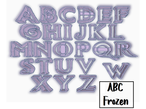 Cortantes Letras Abecedario Personajes Cookie Cutter Galleta Galletitas Cermica Arcilla Manualidades Modelo de impresión 3D