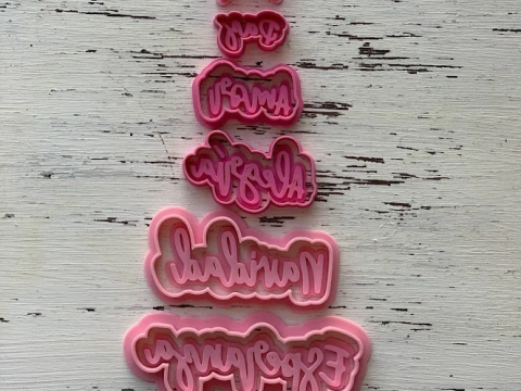 Cortantes Navidad Christmas Holydays Cookie Cutter Galleta Galletitas Cermica Arcilla Manualidades 3D Принт Модель