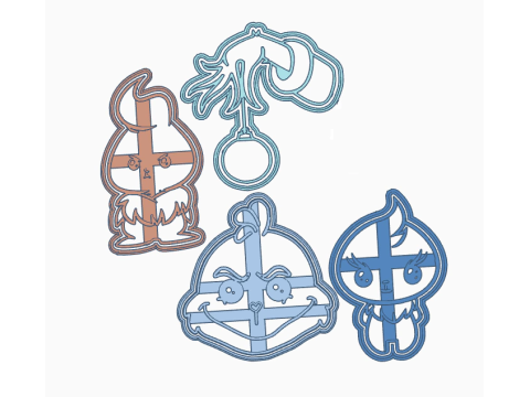Cortantes Navidad Christmas Holydays Cookie Cutter Galleta Galletitas Cermica Arcilla Manualidades 3D Druckmodell
