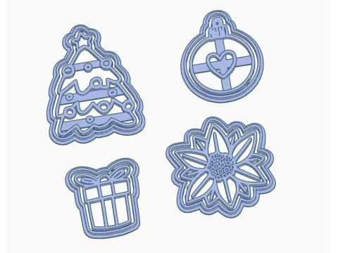 Cortantes Navidad Święta Bożego Narodzenia Foremka do ciastek Galleta Galletitas Cer&aacute;mica Arcilla Manualidades Model do druku 3D