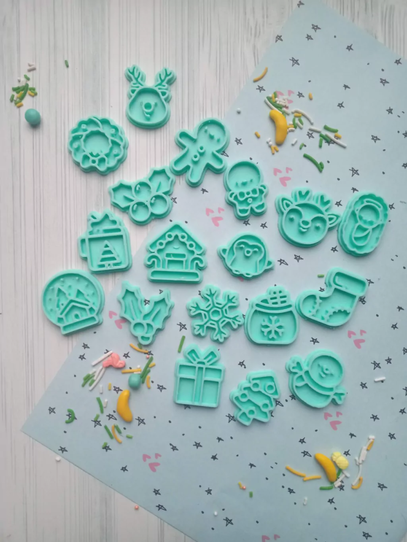 Stamp Navidad Christmas Holydays Cookie Cutter Galleta Galletitas Cermica Arcilla Manualidades 3D Druckmodell .c4d .max .obj .3ds .fbx .stl .blend 