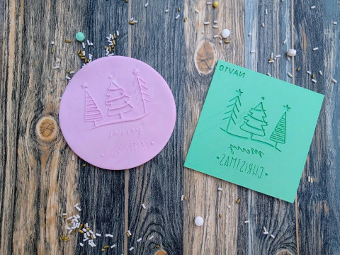 Texturizador Stamp Navidad Święta Bożego Narodzenia Foremka do ciastek Galleta Galletitas Cer&aacute;mica Arcilla Model do druku 3D