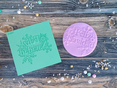 Texturizador Stamp Navidad Święta Bożego Narodzenia Foremka do ciastek Galleta Galletitas Cer&aacute;mica Arcilla Model do druku 3D