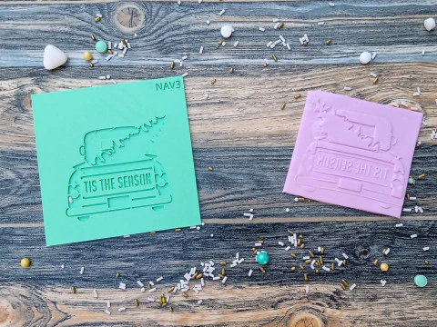 Texturizador Stamp Navidad Święta Bożego Narodzenia Foremka do ciastek Galleta Galletitas Cer&aacute;mica Arcilla Model do druku 3D