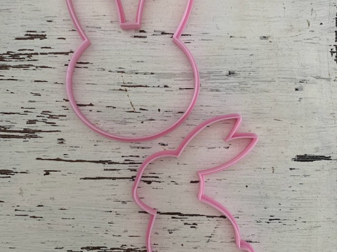 Pascua Conejo Easter Rabbit EGG Cookie Cutter Galleta Galletitas Cermica Arcilla 3D 打印模型