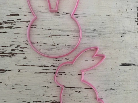 Pascua Conejo Easter Rabbit EGG Cookie Cutter Galleta Galletitas Cermica Arcilla 3D Print Model