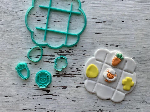 Pascua Conejo Easter Rabbit EGG Cookie Cutter Galleta Galletitas Cermica Arcilla 3D Print Model