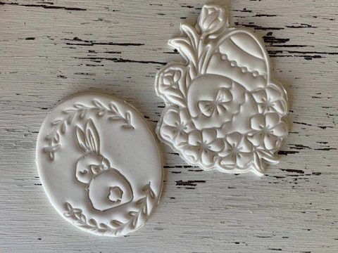 Pascua Conejo Easter Rabbit EGG Cookie Cutter Galleta Galletitas Cermica Arcilla 3D Print Model