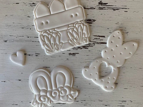 Pascua Conejo Easter Rabbit EGG Cookie Cutter Galleta Galletitas Cermica Arcilla 3D Print Model