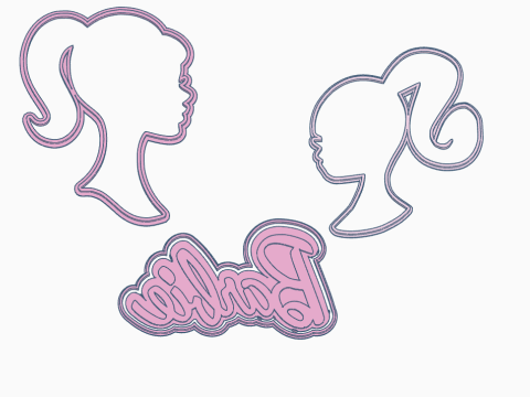 Set Personajes Cookie Cutter Galleta Galletitas Cermica Arcilla 3D Druckmodell