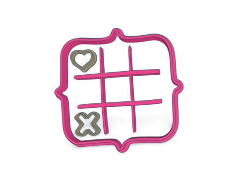 San Valentn Amor Cookie Cutter Galleta Galletitas Cermica Arcilla 3D 프린트 모델