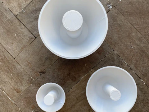 Conos Bordes Perfectos Tazas Cermiaca Arcilla Alfarera Arte Modelo de Impressão 3D