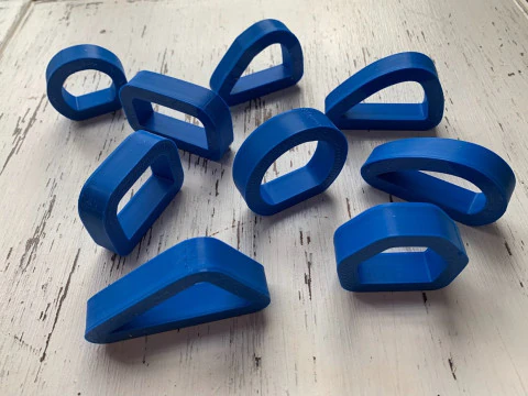 Moldes para Asas de Taza Ceramica Arcilla Alfarera Arte Modelo de Impressão 3D