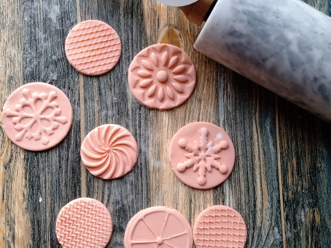 Kit por 13 Sets de Sellos Mango Intercambiable Cermica Arcilla Cookies 3D Print Model