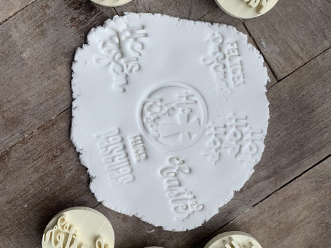 Kit por 13 Sets de Sellos Mango Intercambiable Cermica Arcilla Cookies 3D Print Model