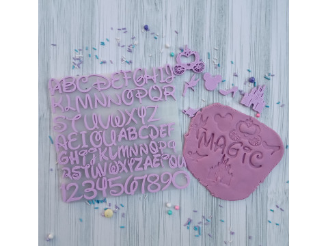 Kit Sellos Stamp Abc Abecedario Letters Numbers Arte Cermica Arcilla Alfarera Manualidades Model Cetak 3D