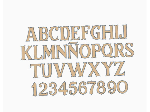 Kit Sellos Stamp Abc Abecedario Letters Numbers Arte Cermica Arcilla Alfarera Manualidades Model Cetak 3D