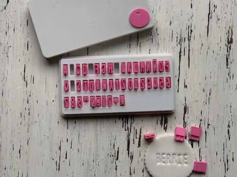 Kit Sellos Stamp Abc Abecedario Letters Numbers Arte Cermica Arcilla Alfarera Manualidades 3D Print Model