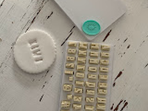 Kit Sellos Stamp Abc Abecedario Letters Numbers Arte Cermica Arcilla Alfarera Manualidades 3D Принт Модель