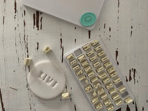 Kit Selos Selo Abc Abecedario Letras N&uacute;meros Arte Cer&aacute;mica Arcilla Alfarera Manualidades Modelo de Impressão 3D