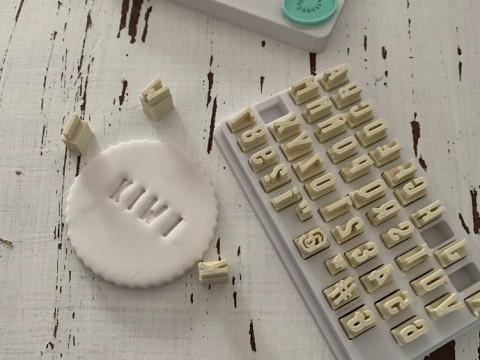 Kit Sellos Stamp Abc Abecedario Letters Numbers Arte Cermica Arcilla Alfarera Manualidades 3D Принт Модель