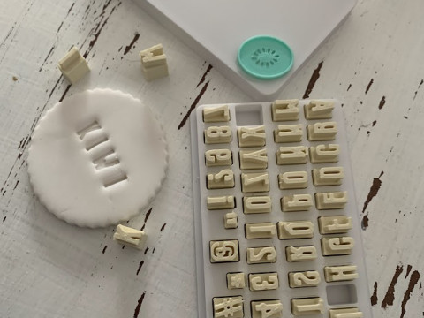Kit Sellos Stamp Abc Abecedario Letters Numbers Arte Cermica Arcilla Alfarera Manualidades 3D Принт Модель