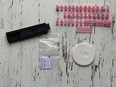Kit Sellos Stamp Letters Numbers ABC Arte Cermica Arcilla Alfarera Manualidades 3D 프린트 모델