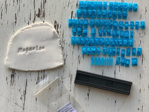 Kit Sellos Stamp Letters Numbers ABC Arte Cermica Arcilla Alfarera Manualidades 3D 프린트 모델