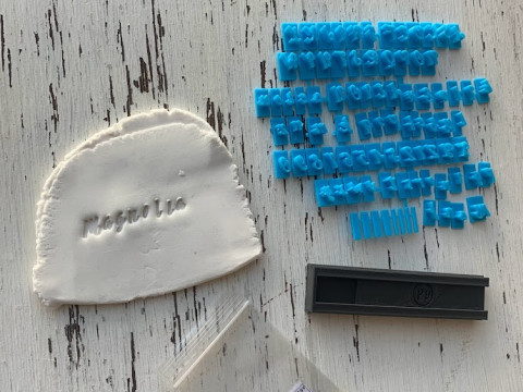 Kit Sellos Stamp Letters Numbers ABC Arte Cermica Arcilla Alfarera Manualidades 3D 프린트 모델