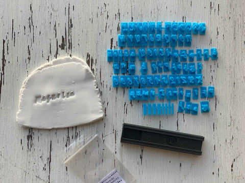 Kit Sellos Stamp Letters Numbers ABC Arte Cermica Arcilla Alfarera Manualidades 3D 프린트 모델
