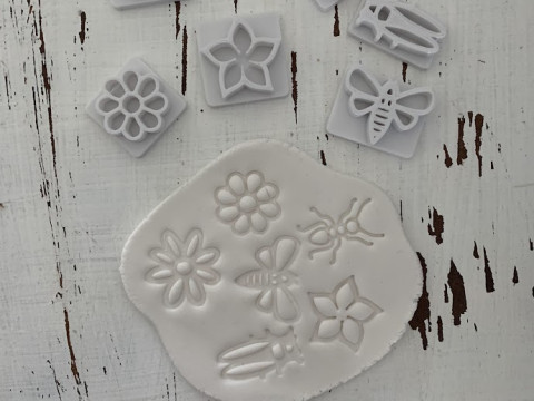 Kit x 24 sets de Sellos Stamp Arte Cermica Arcilla Alfarera Manualidades 3D 프린트 모델
