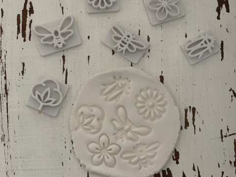 Kit x 24 sets de Sellos Stamp Arte Cermica Arcilla Alfarera Manualidades 3D 프린트 모델