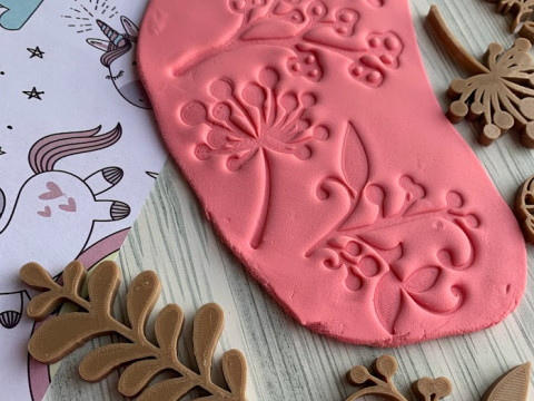 Kit x 50 sets de Sellos Stamp Arte Cermica Arcilla Alfarera Manualidades 3D Print Model