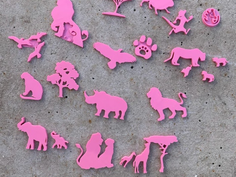 Kit x 50 sets de Sellos Stamp Arte Cermica Arcilla Alfarera Manualidades 3D Print Model