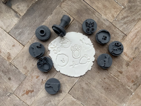 Kit x 50 sets de Sellos Stamp Arte Cermica Arcilla Alfarera Manualidades 3D Print Model
