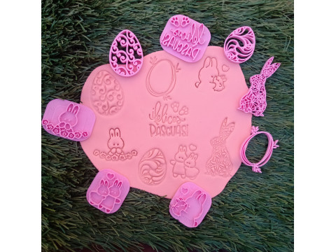Kit x 50 sets de Sellos Stamp Arte Cermica Arcilla Alfarera Manualidades 3D Print Model