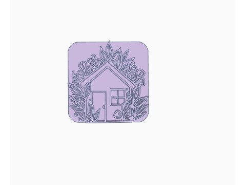 SET x 4 Sellos Stamp Home Casa Casita Arte Cermica Arcilla Alfarera Manualidades Modello di stampa 3D