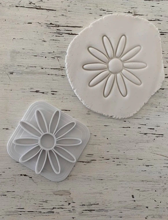 SET x 6 Sellos Stamp Flower Flor Arte Cermica Arcilla Alfarera Manualidades 3D Print Model .c4d .max .obj .3ds .fbx .stl .blend