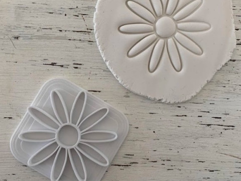 SET x 6 Sellos Stamp Flower Flor Arte Cermica Arcilla Alfarera Manualidades Modello di stampa 3D