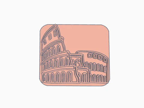 SET x 8 Sellos Stamp Paisaje Monumets Arte Cermica Arcilla Alfarera Manualidades 3D Print Model