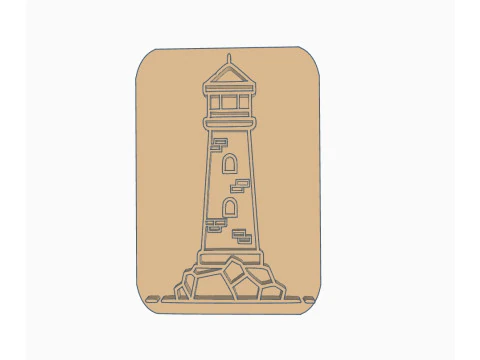 SET x 8 Sellos Stamp Paisaje Monumets Arte Cermica Arcilla Alfarera Manualidades 3D Print Model