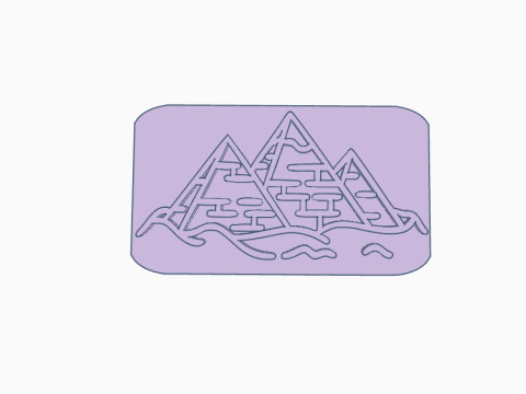 SET x 8 Sellos Stamp Paisaje Monumets Arte Cermica Arcilla Alfarera Manualidades Modelo de Impressão 3D
