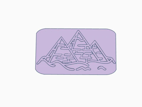 SET x 8 Sellos Stamp Paisaje Monumets Arte Cermica Arcilla Alfarera Manualidades 3D Print Model