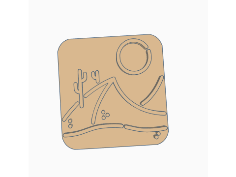 SET x 3 Sellos Stamp Paisaje Monumets Arte Cermica Arcilla Alfarera Manualidades 3D Принт Модель