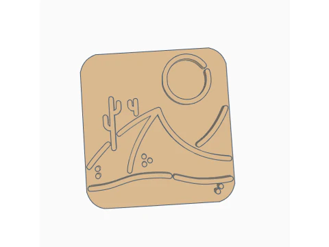 SET x 3 Sellos Stamp Paisaje Monumets Arte Cermica Arcilla Alfarera Manualidades 3D Print Model