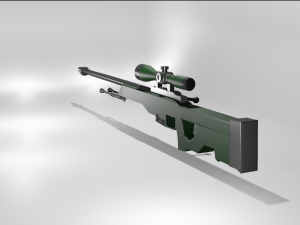 AWP In blender 3D Model