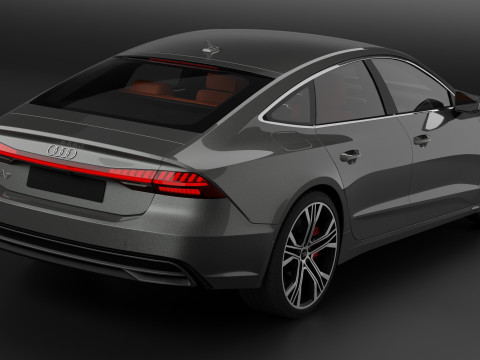 Audi A7 by babonara 3D 모델