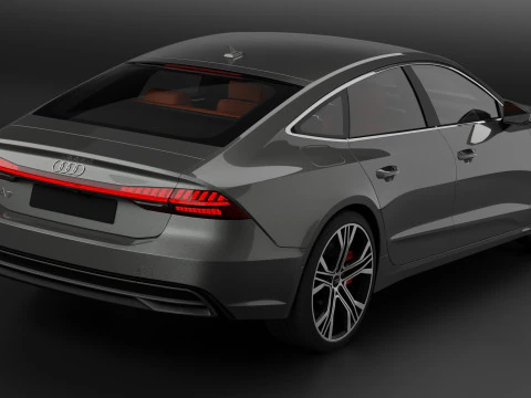 Audi A7 by babonara 3D Model