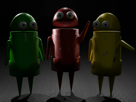 Персонажи из игры РЕПО 3D Модель